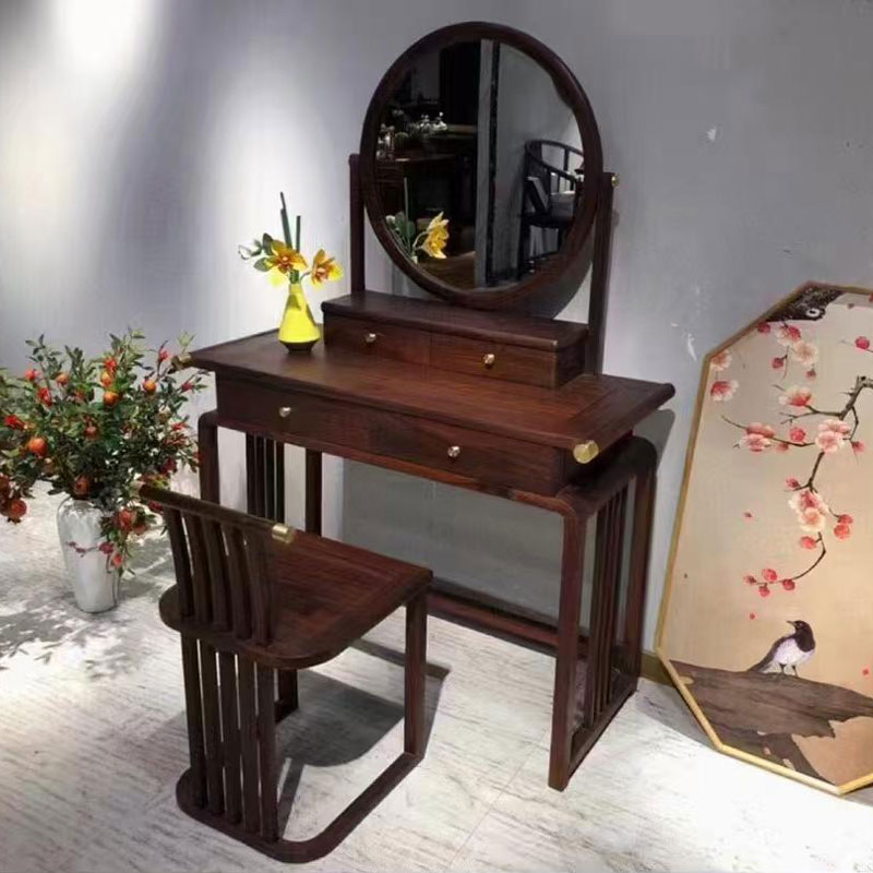 Wie kann man den Konflikt traditioneller chinesischer Elemente und moderner minimalistischer Stil bei der Gestaltung neuer chinesischer Make -up -Tisch in Einklang bringen?