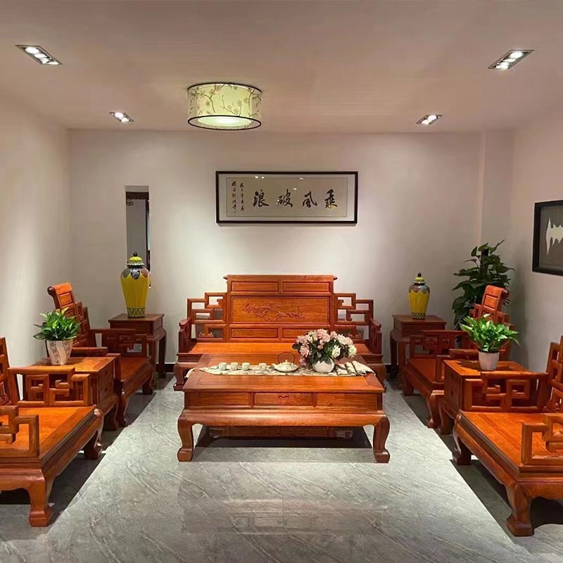 Palisander-Möbel-Sofa aus massivem Holz im chinesischen Stil