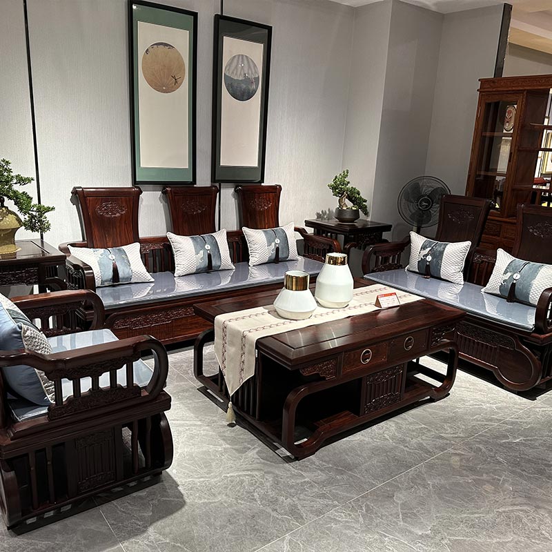 Massivholzsofa im neuen chinesischen Stil